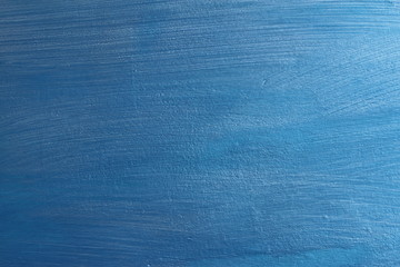 blue painted wall texture, traces of a brush