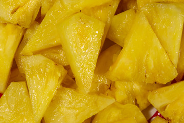 Background of the pineapple slices