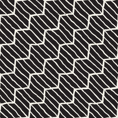 Simple ink geometric pattern. Monochrome black and white strokes background. Hand drawn ink texture for your design..