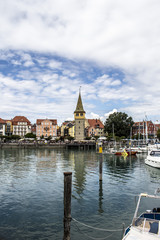 Fototapeta premium Mangenturm na wyspie miasta Lindau Bodensee
