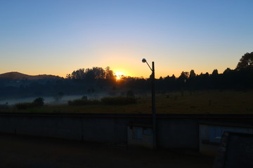 Sunset at camp