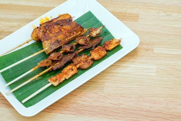 Chinese spice pork grilled which essential ingredient in Chinese cooking. It tastes a little like lemon and also creates a special feeling in the mouth, a kind of numbness.
 Chinese call 