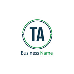 Initial Letter TA Logo Template Design
