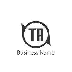 Initial Letter TA Logo Template Design