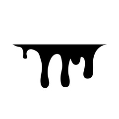 Paint dripping. Dripping liquid. Paint flows. Current paint, stains. Current drops. Current inks. Vector illustration. Color easy to edit. 