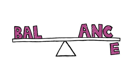 BALANCE freehand illustration