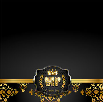 VIP card with crown