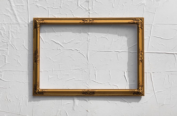 framework, elegant victorian baroque frame on a white background