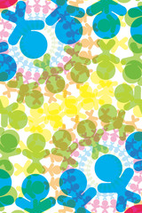 背景素材,イメージ,人の輪,チームワーク,仲間,コミュニティ,グループ,コミュニケーション,仲良し,