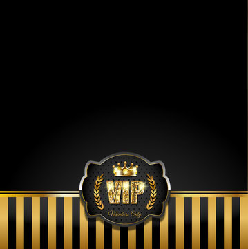 VIP card with crown