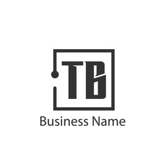 Obraz premium Initial Letter TB Logo Template Design