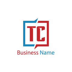 Initial Letter TC Logo Template Design