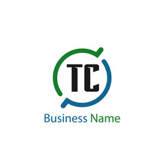 Initial Letter TC Logo Template Design