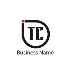Initial Letter TC Logo Template Design