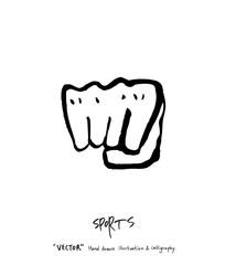 스포츠 포스터 / 손으로 그린 스포츠 그림