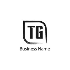 Initial Letter TG Logo Template Design