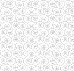 Seamless geometric pattern with swirls. Vector illustration.