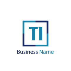 Initial Letter TI Logo Template Design