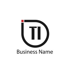 Initial Letter TI Logo Template Design