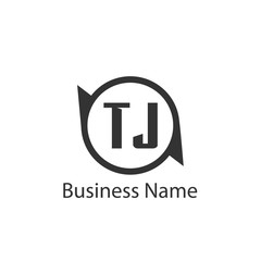 Initial Letter TJ Logo Template Design