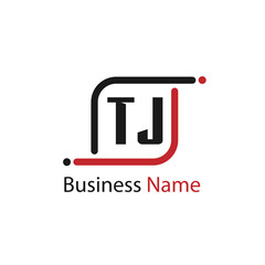 Initial Letter TJ Logo Template Design
