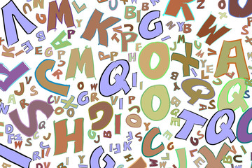 Abstract alphabets letters. Wallpaper, style, background & backdrop.