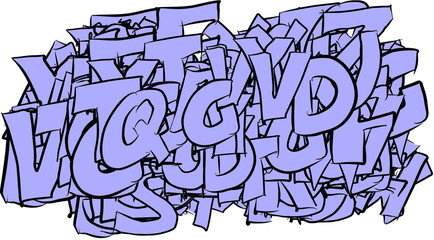 Artistic alphabets letters colorful background abstract. Surface, set, repeat & wallpaper.