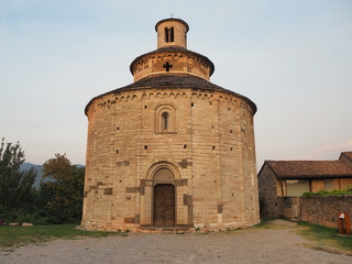 Almenno San Bartolomeo, Bergamo, Italy. The church Rotonda San Tome