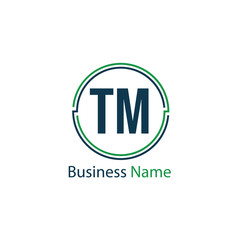 Initial Letter TM Logo Template Design