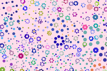 Color abstract circles or ellipses geometric pattern generative art background. Details, backdrop, graphic & design.