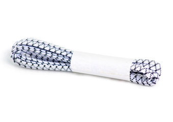 Elastic band for underwear in hand on a white background isolation