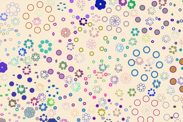 Artistic circles or ellipses background pattern abstract. Creative, decoration, backdrop & surface.