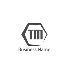 Initial Letter TM Logo Template Design