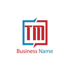 Initial Letter TM Logo Template Design