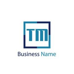 Initial Letter TM Logo Template Design