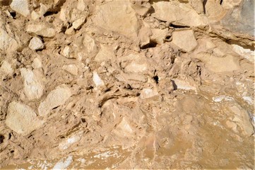 エジプト・カイロ西部の砂漠での風景