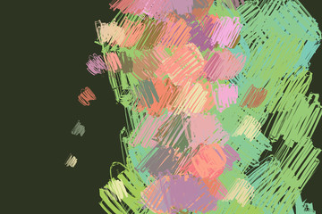 Abstract pencil or pen lines Sketch generative art background. Backdrop, style, details & concept.