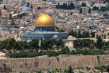 Obraz premium Nice panorama of the city of Jerusalem