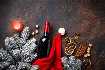 Ingredients for cooking Christmas  mulled wine