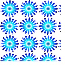 blue flower vector pattern