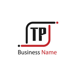 Initial Letter TP Logo Template Design
