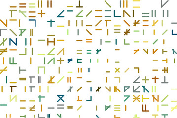 Abstract illustrations of line or shape, conceptual. Creative, color, decoration & graphic.