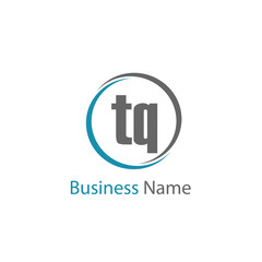 Initial Letter TQ Logo Template Design