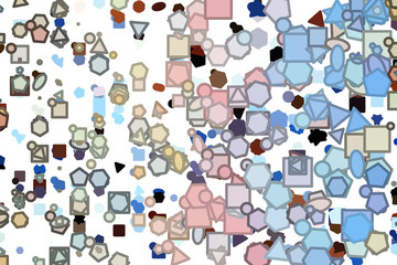 Decorative and artistic line or shape illustrations. Design, digital, generative & style.