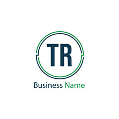 Initial Letter TR Logo Template Design
