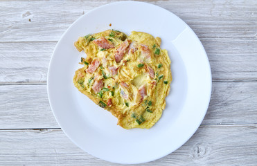 Thai food (omelette, Scrambled)