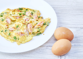 Thai food (omelette, Scrambled)