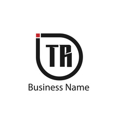 Initial Letter TR Logo Template Design