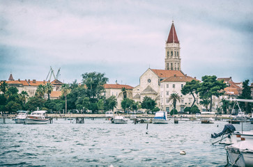 Trogir with Cathedral of St. Lawrence, analog filter