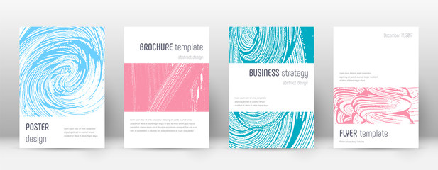 Cover page design template. Minimalistic brochure layout. Classic trendy abstract cover page. Pink a